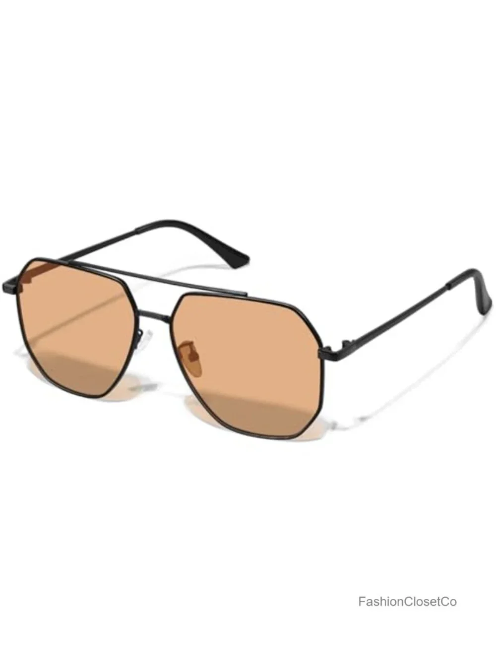 Oversized Retro Metal Aviator Sunglasses Polarized UV400